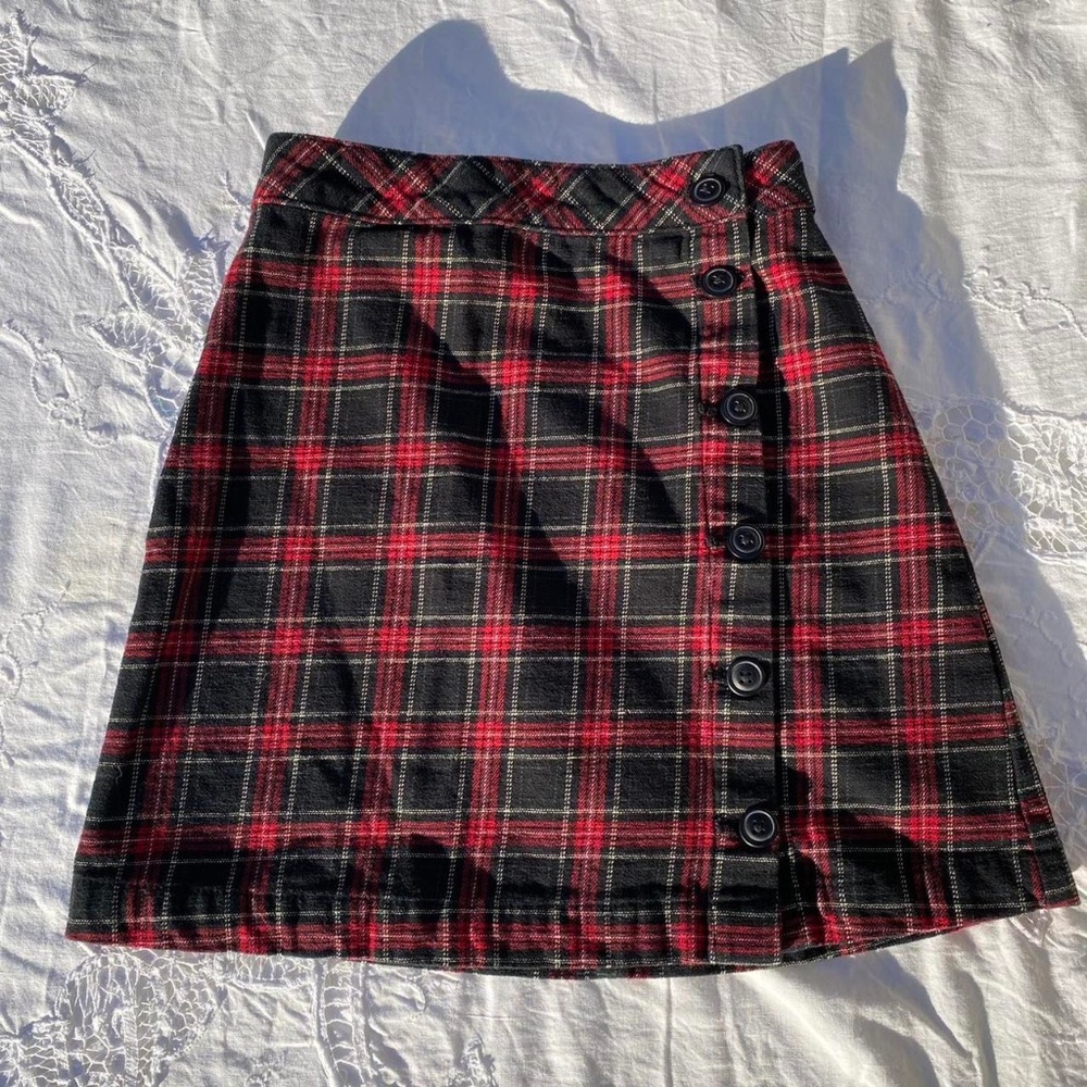 H&M Tartan Mini Skirt - Size 2